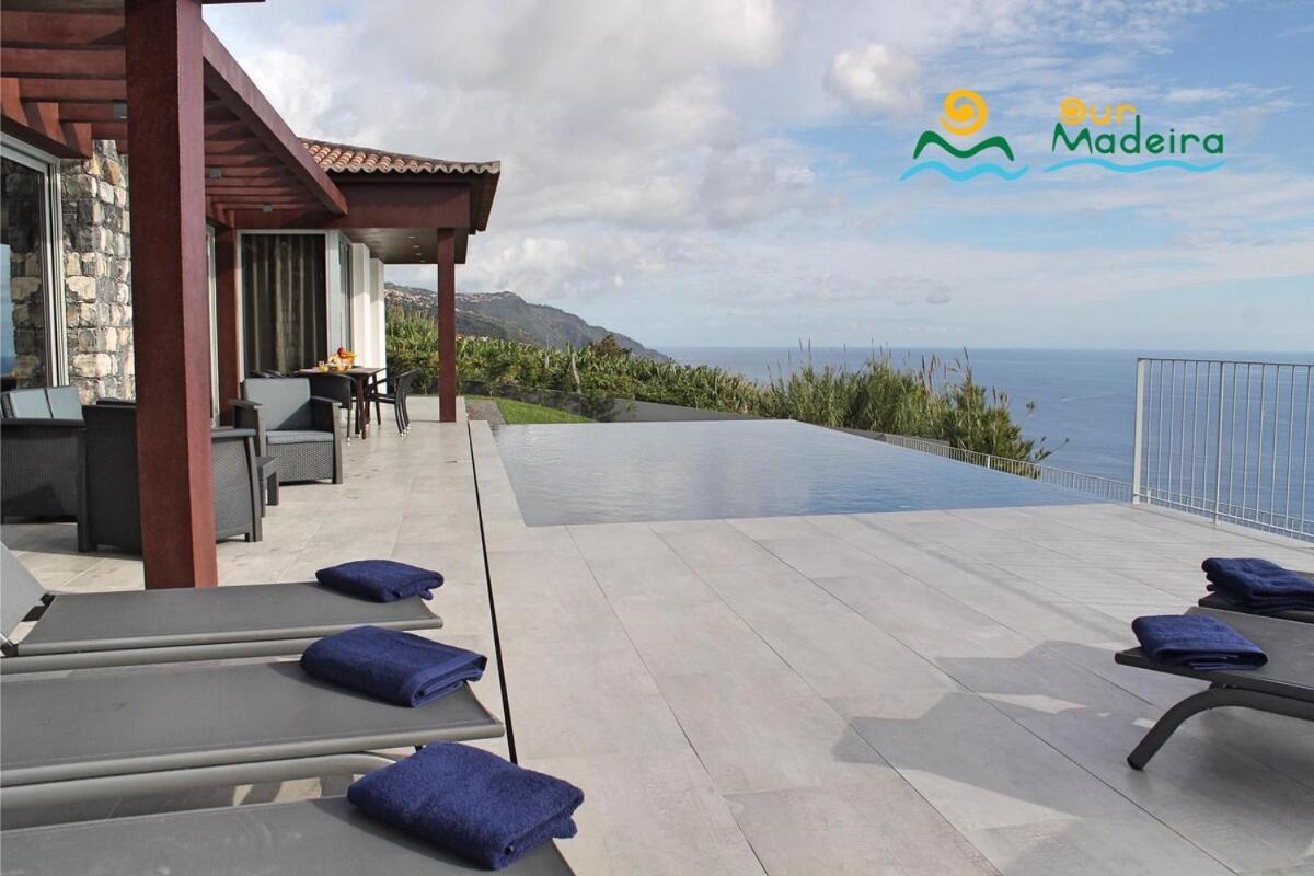 Ourmadeira - Cliffscape, Panoramic Seaviews Villa Estreito Da Calheta Kültér fotó